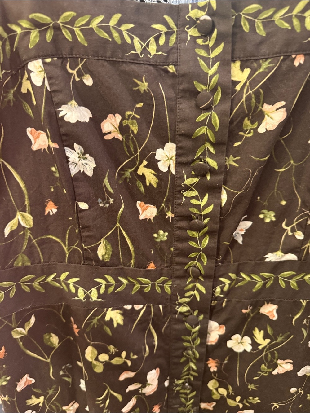 H&M Black Floral Tie-Shoulder Midi Dress - Picture 3 of 5